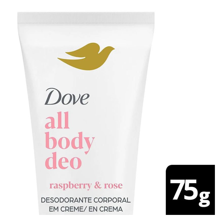 Dove Desodorante Corporal Creme All Body Deo Raspberry & Rose 75g