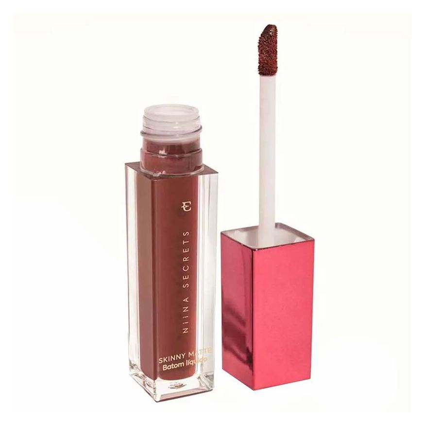 Niina Secrets By Eudora Batom Líquido Niina Secrets Skinny Matte 5ml Castanho Begônia