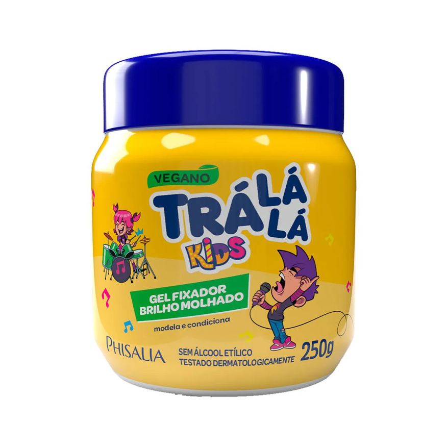 Trá Gel Lá Lá Kids Fixador Brilho Molhado 250g