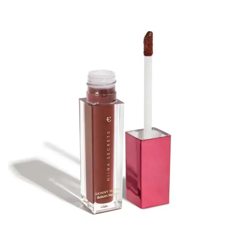 Eudora Batom Líquido Skinny Matte Niina Secrets 4ml Castanho Begonia