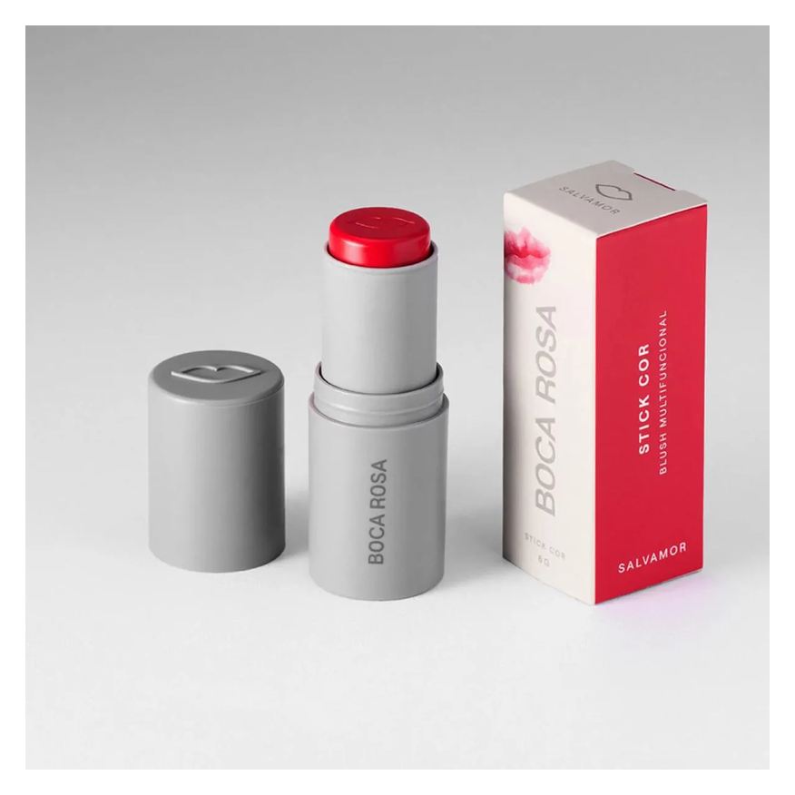 Boca Rosa Blush Stick Multifuncional 6g Salvamor