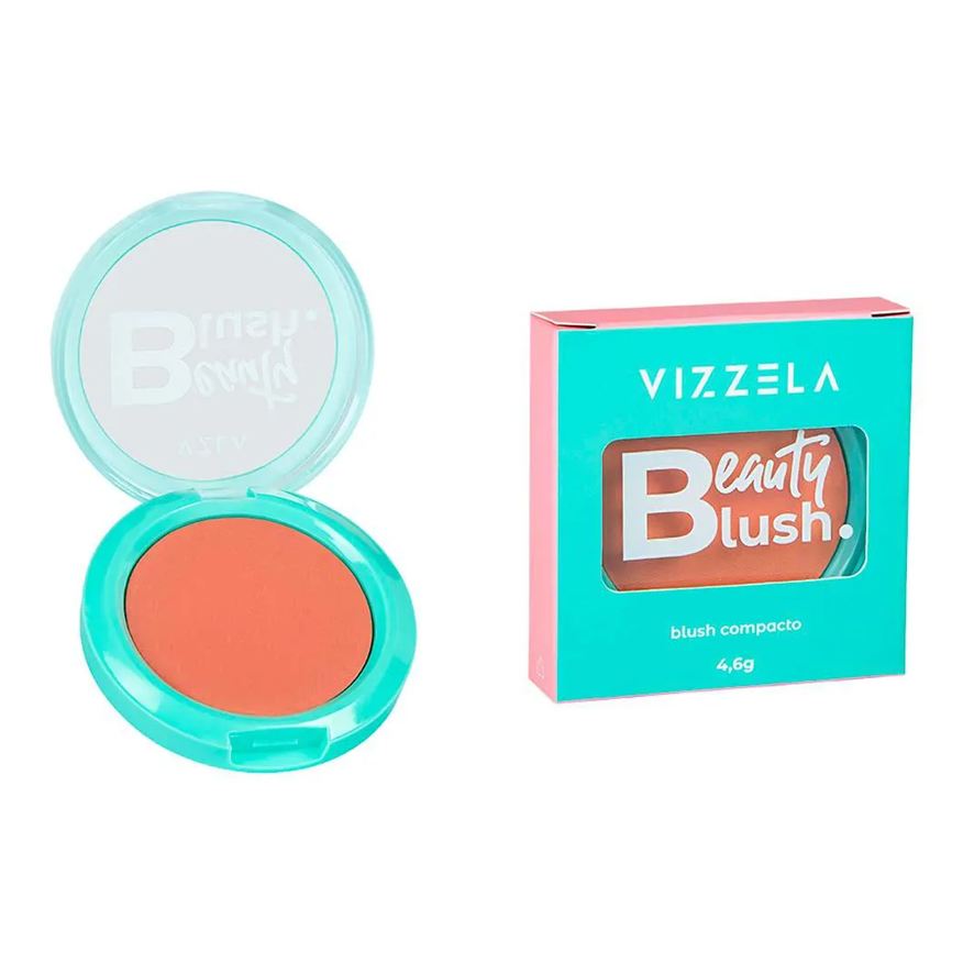 Vizzela Blush Compacto Beauty Blush Beauty Queen
