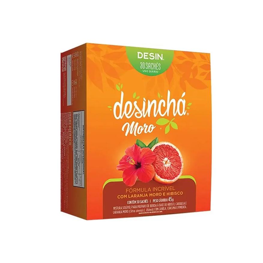 Desincha Desinchá Moro Laranja e Hibisco 30 Sachês