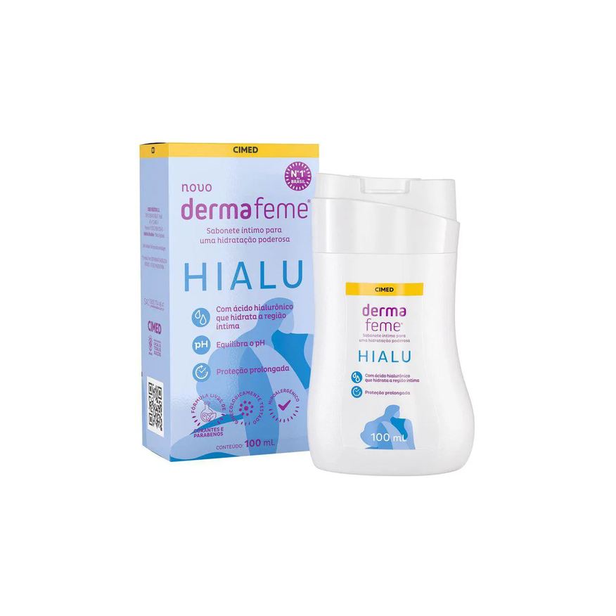 Dermafeme Sabonete Líquido Íntimo Hialu 100ml