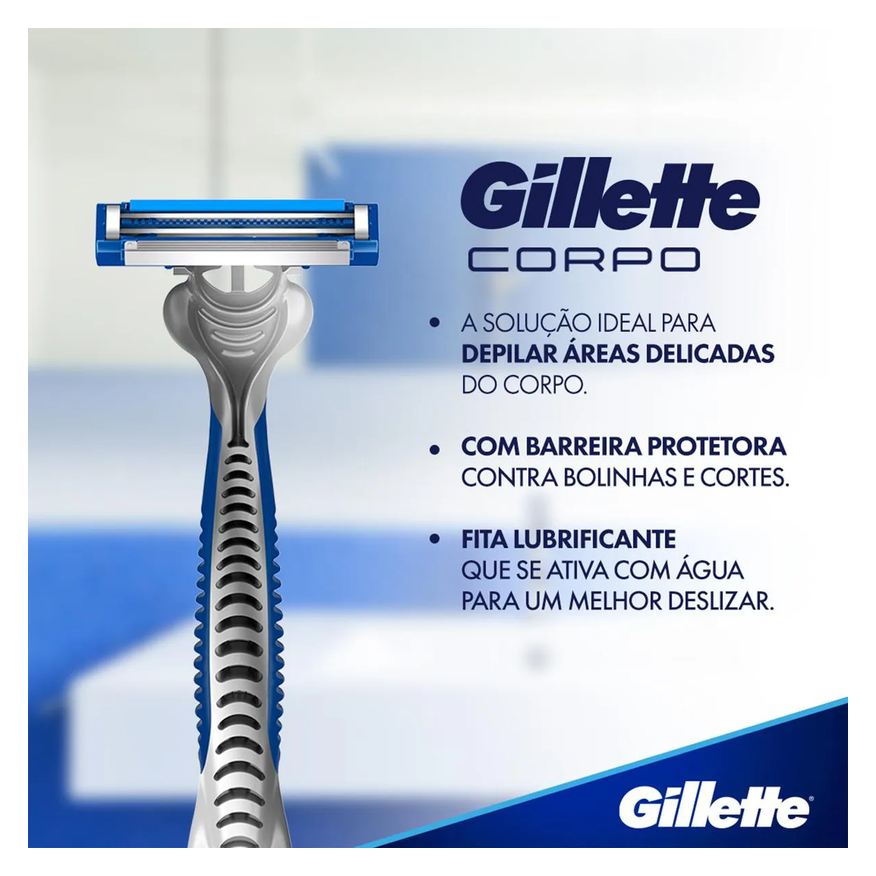 Gillette Aparelho para Depilação Corpo Descartável 2 unidades