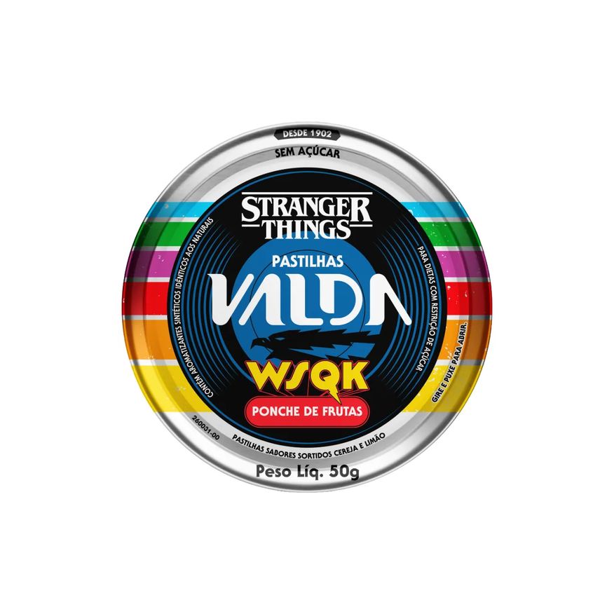 Valda Pastilha Stranger Things Ponche De Frutas 50g