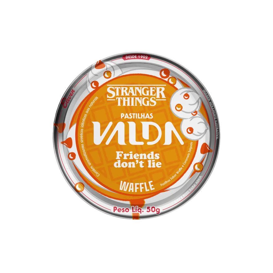 Valda Pastilha Stranger Things Waffle 50g