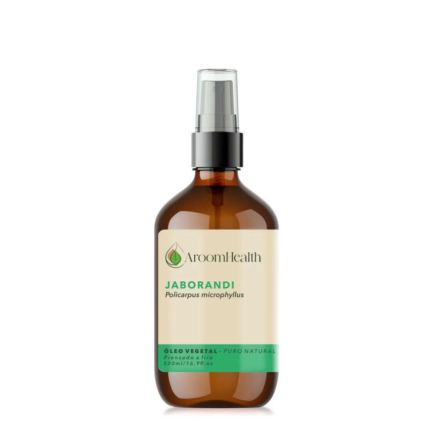Aroom Health Óleo Vegetal Puro Natural de Jaborandi - 500ml