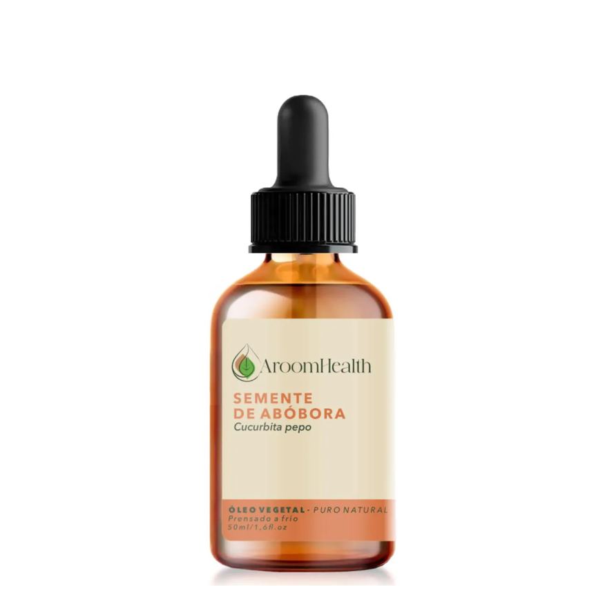 Aroom Health Óleo Vegetal Puro Natural de Semente de Abóbora - 50ml