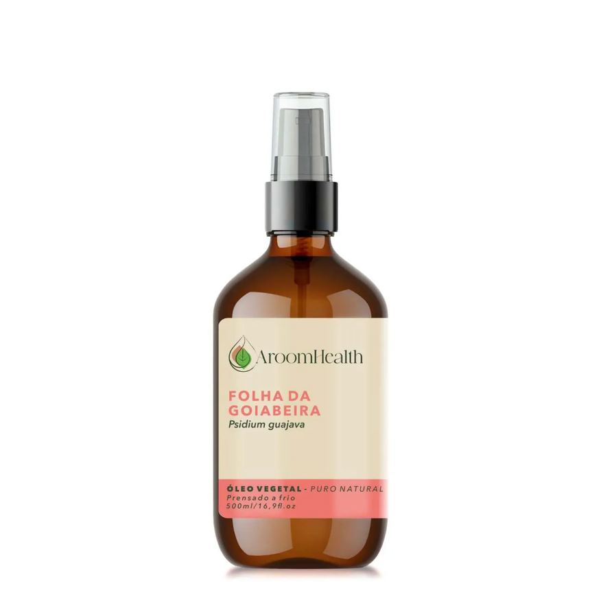Aroom Health Óleo Vegetal Puro Natural Folha da Goiabeira - 500ml