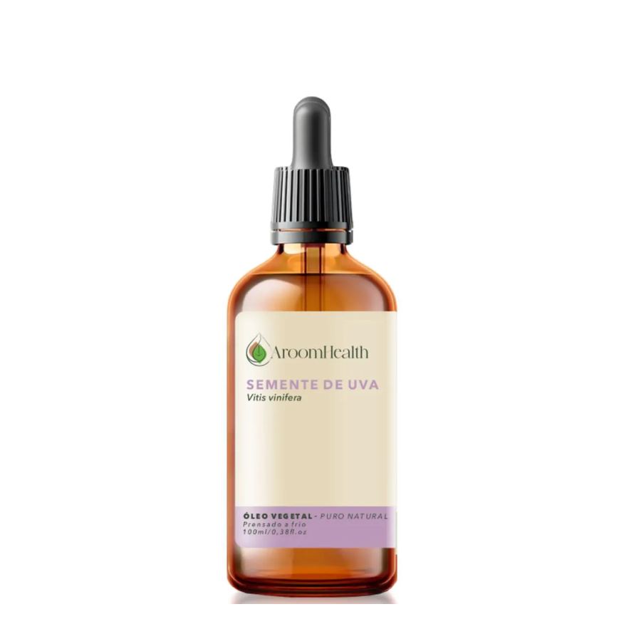Aroom Health Óleo Vegetal Puro Natural de Semente de Uva 100ml