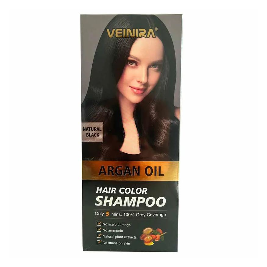 Veinira Hair Color Shampoo Tonalizante Preto
