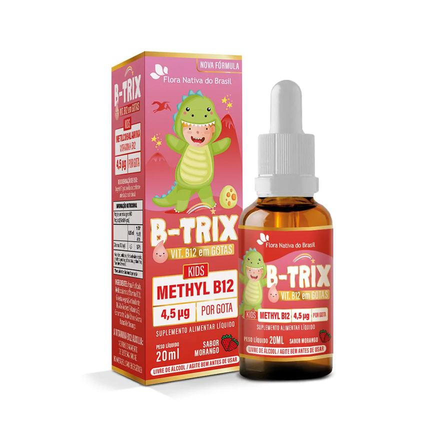 Flora Nativa Do Brasil B-trix Vitamina B12 Kids em Gotas 20ml - Flora Nativa