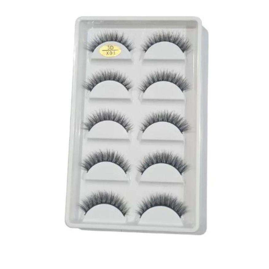 Negabella Cílios 3D com 5 Pares Tipo X01