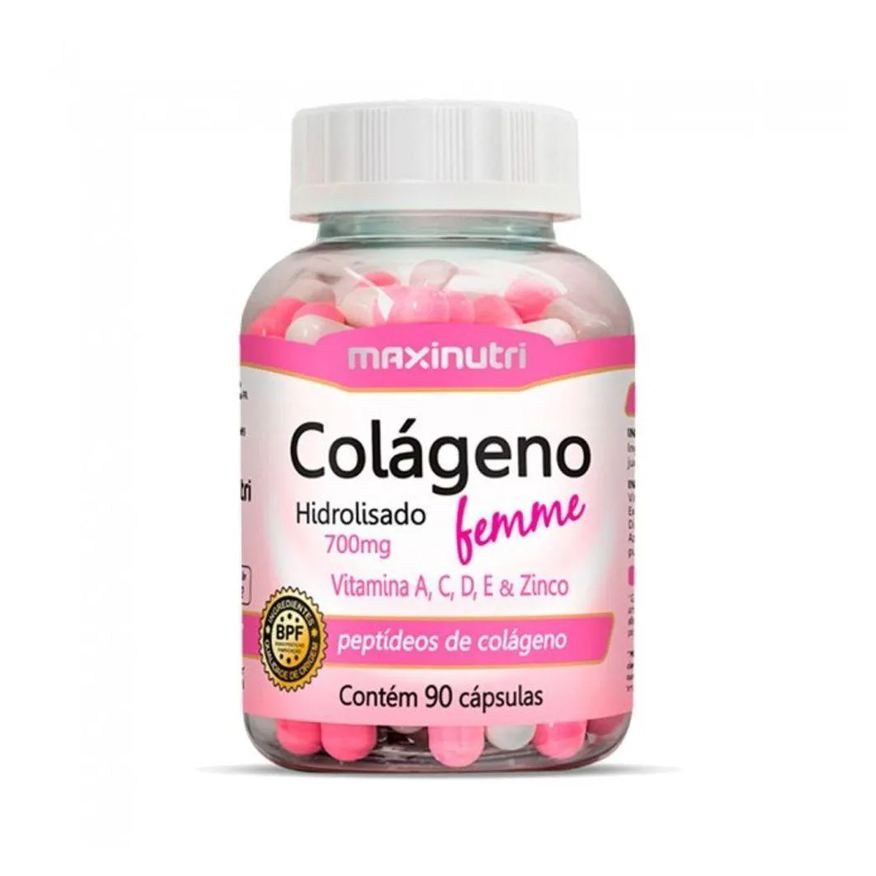 Maxinutri Colágeno Hidrolisado Femme 700mg (90 Cápsulas) - Padrão: Único
