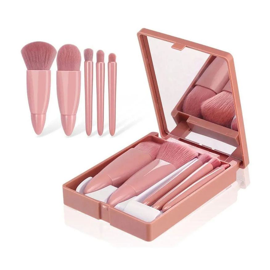 Utimix Conjunto Estojo Kit Pincel de Maquiagem com Espelho