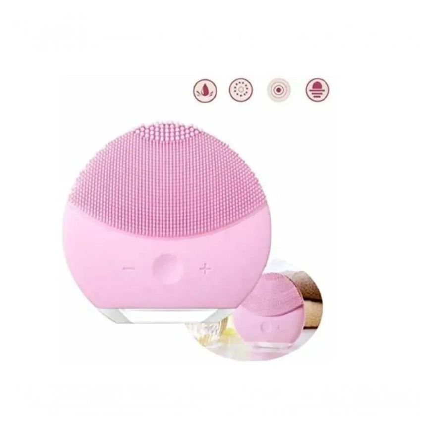 Forever Esponja Elétrica Massageador Limpeza Facial Rosa
