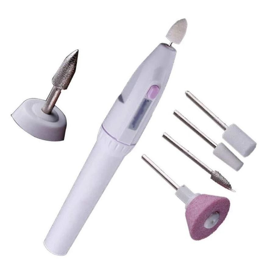 Mkb Lixa Elétrica para Unhas - Multiuso C/ 5 Acessórios Nv Pilhas