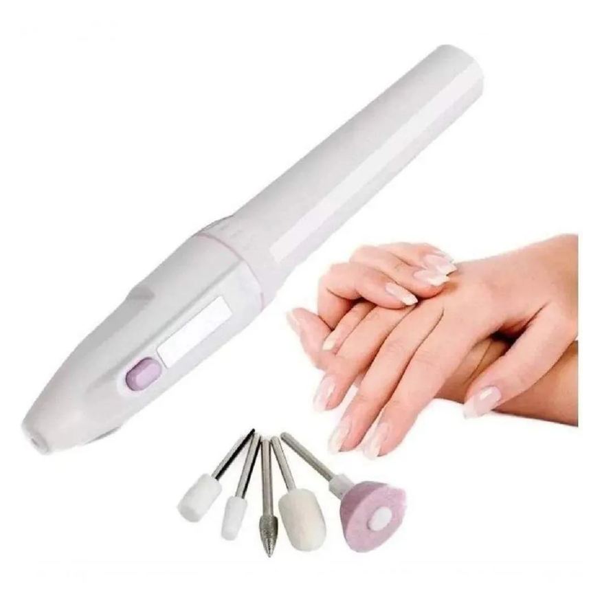 Unha Lixa Elétrica Multiuso Profissional Mão Pé Tip Acrilico Nv Pilhas