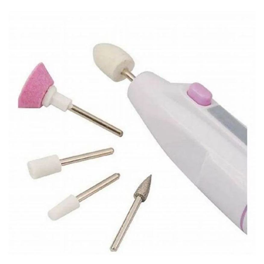 Unha Lixa Elétrica Multiuso Profissional Mão Pé Tip Acrilico Nv Pilhas