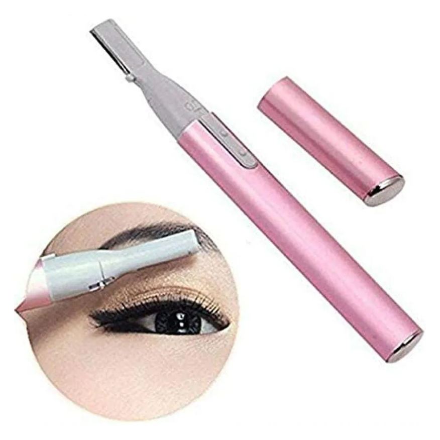 Mkb Mini Depilador Elétrico Sobrancelhas Buço Caneta Rosa Depiladora