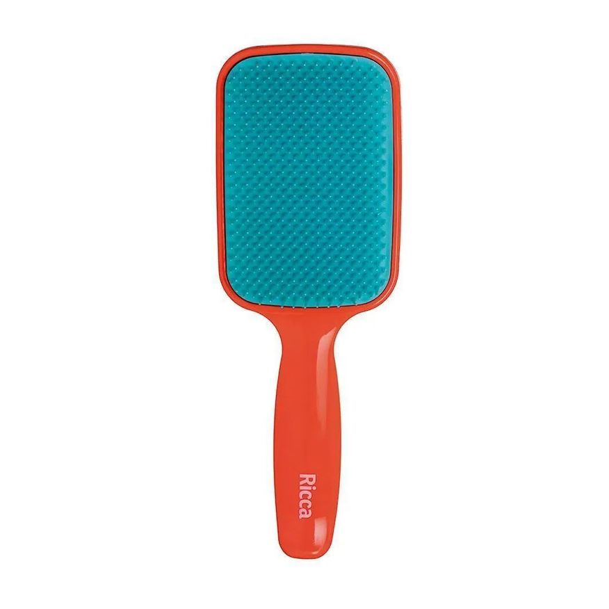 Ricca Escova Raquete Flex Hair Desembaraçante Laranja