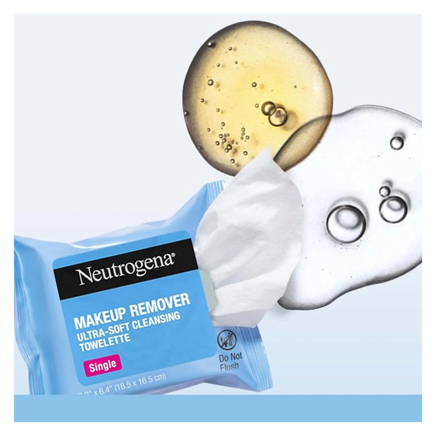 Neutrogena Lenço Demaquilante Umidecido sem Álcool 20 Unidades