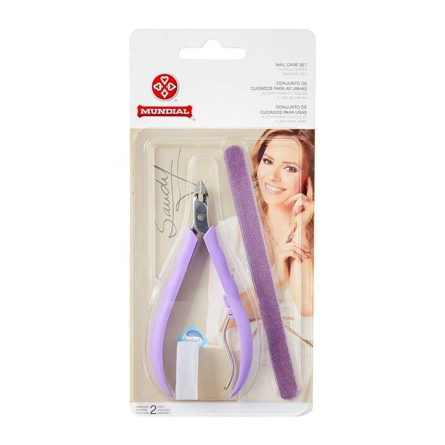 Mundial Cj Sandi 741-S Alicate de Cuticulas e Lixa - Padrão de Fabricação Alto