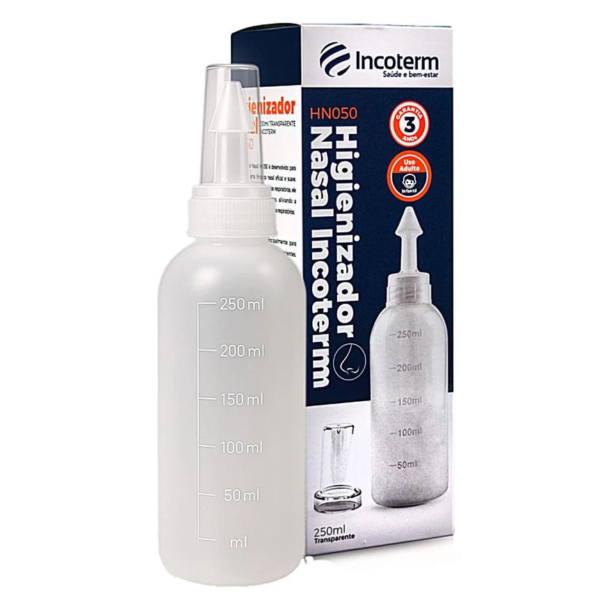 Incoterm Higienizador Nasal 250ml Transparente Hn050