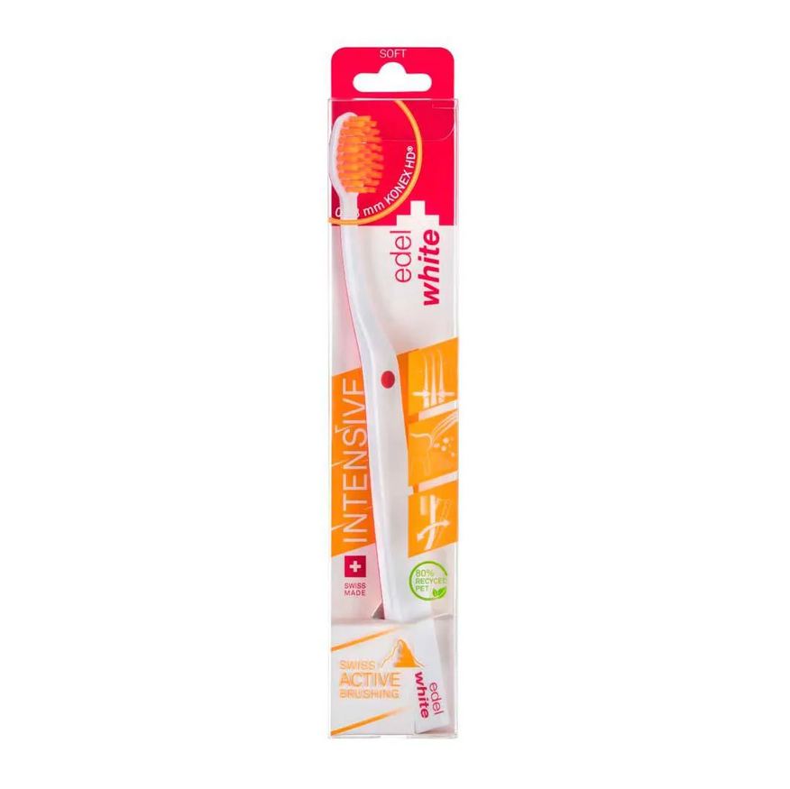 Edel White Escova de Dentes - Flosserbrush Soft 1 Unidades