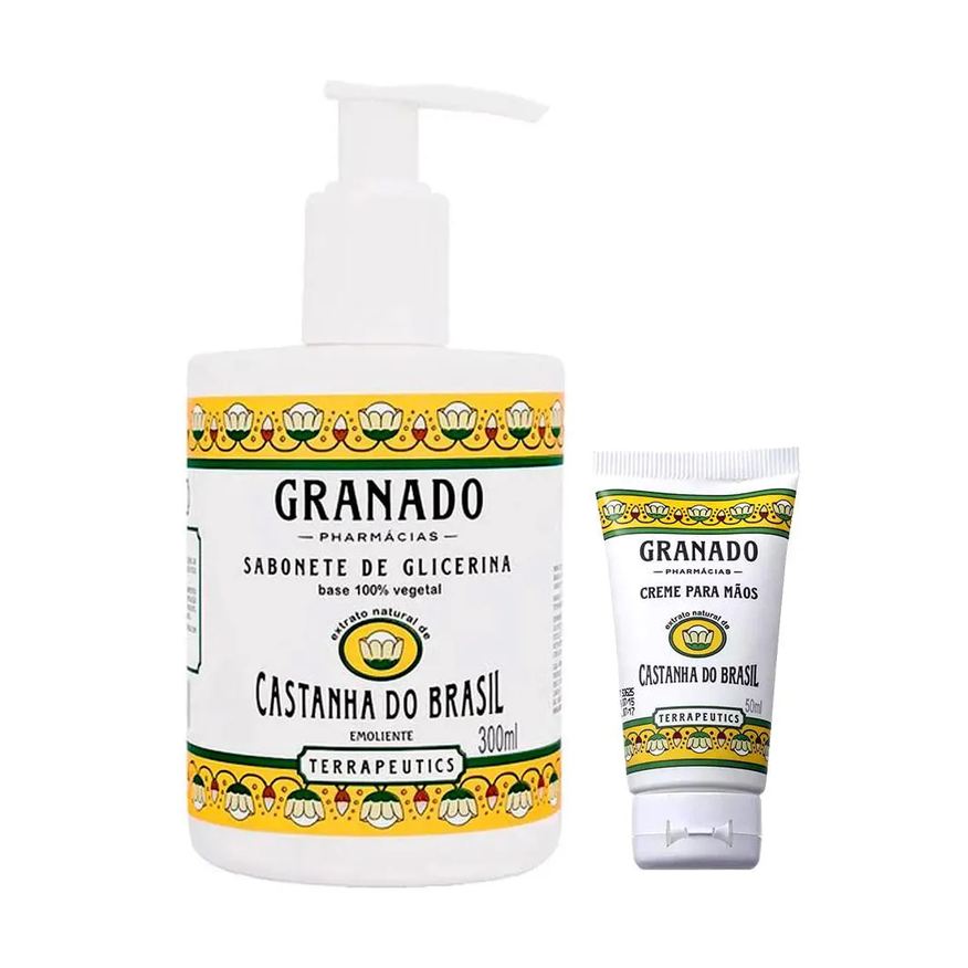 Granado Castanha do Brasil – Sabonete Líquido + Creme para Mãos Kit Presenteável
