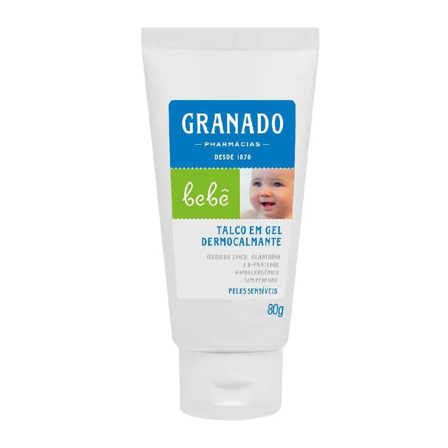 Granado Talco em Gel Dermocalmante Bebê Peles Sensíveis 80g