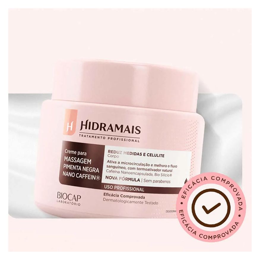 Hidramais Creme para Massagem Pimenta Negra Caffein 500g