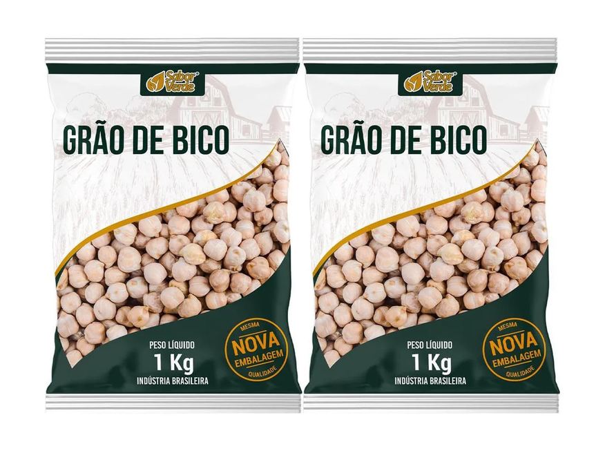 Sabor Verde Grão de Bico Organico 2 X 1kg