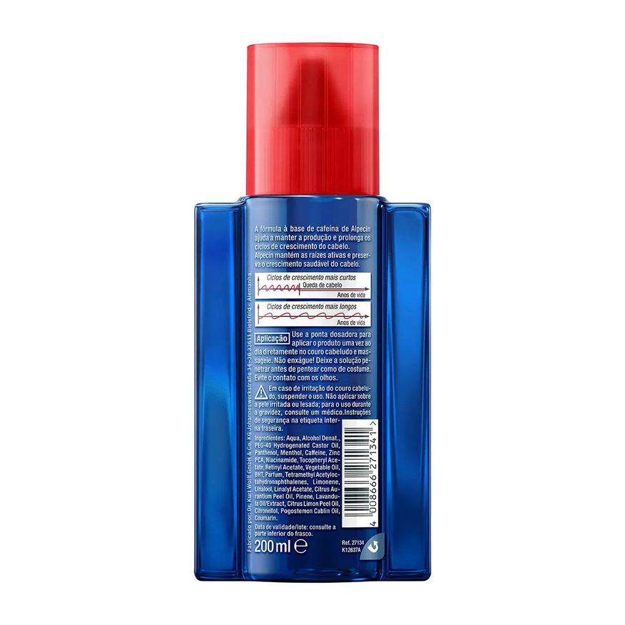 Alpecin Kit Tônico Capilar Caffeine Liquid 200ml 2 unidades