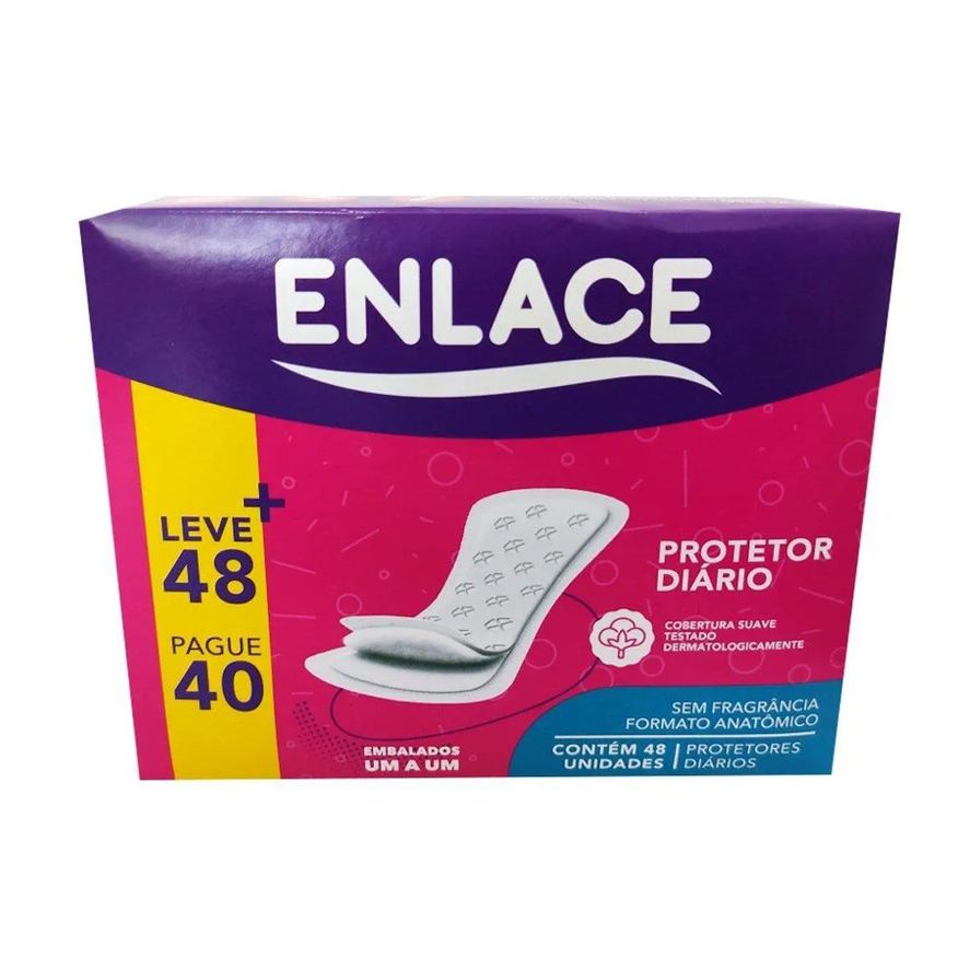 Enlace Absorvente Protetor Diário - Embalagem com 48 unidades