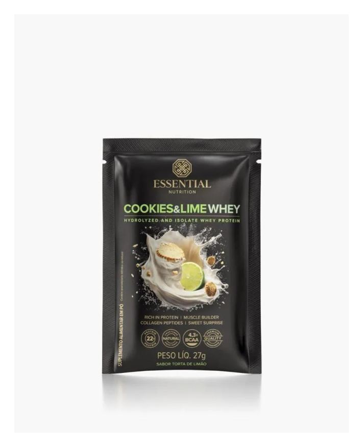 Essential Nutrition Cookies & Lime Whey Sachê Essential 27g