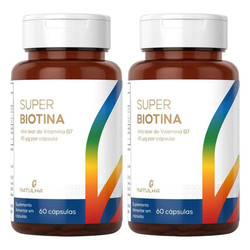 Natulha Kit 2X Super Biotina 150% Idr 60 Cápsulas