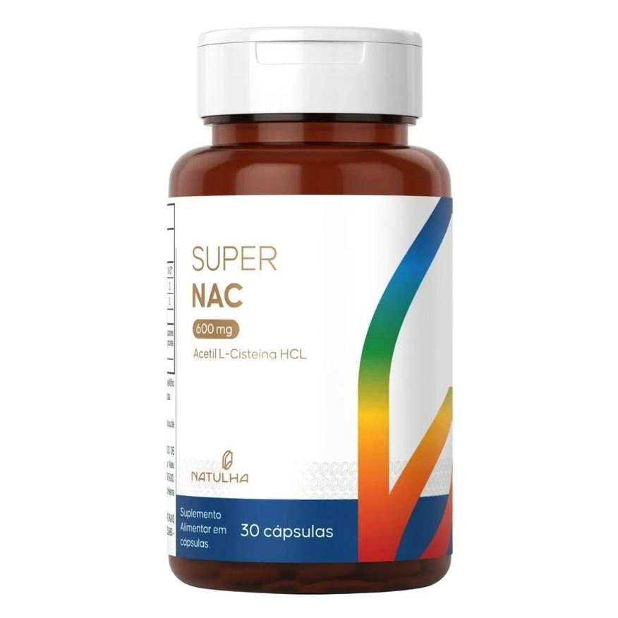 Natulha Super Nac (Acetilcisteina Hcl) 600mg 30 Capsulas