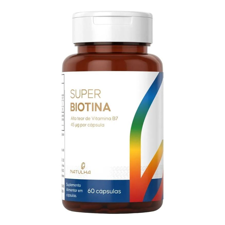Natulha Super Biotina 150% Idr 60 Cápsulas