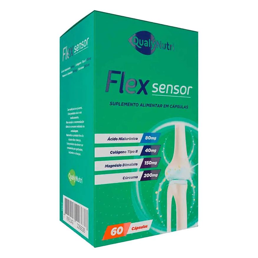 Qualynutri Colágeno Tipo 2 + Hialuronico Flex Sensor 60 cápsulas