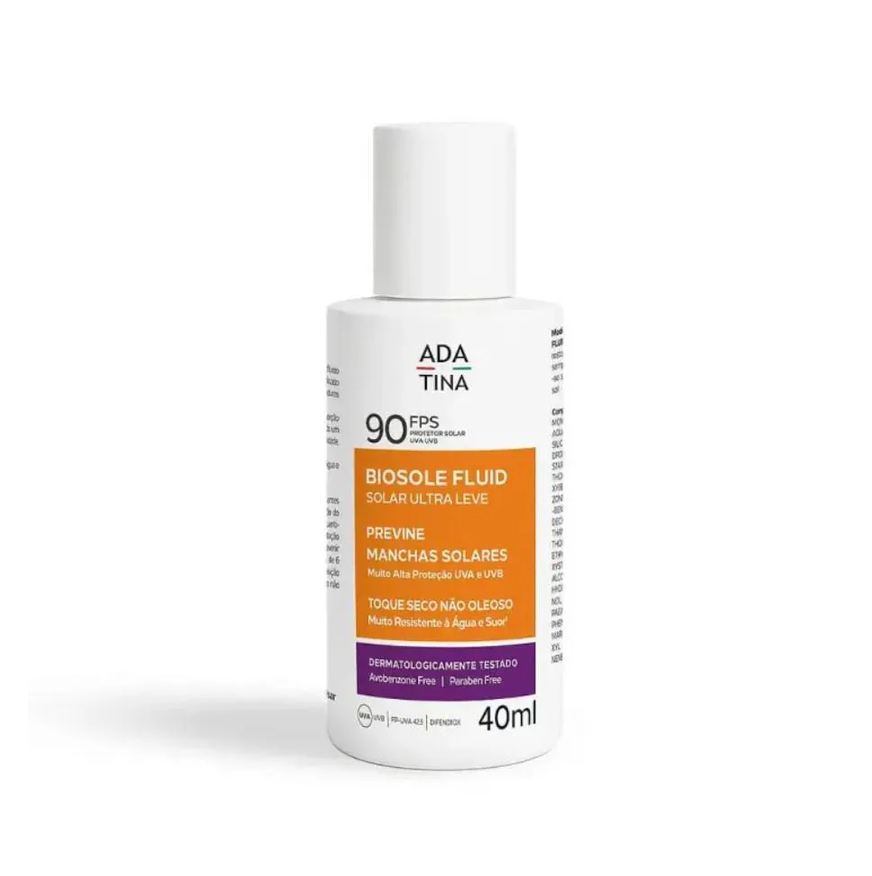Ada Tina Protetor Solar Biosole Fluid Ultraleve Fps90 com 40ml