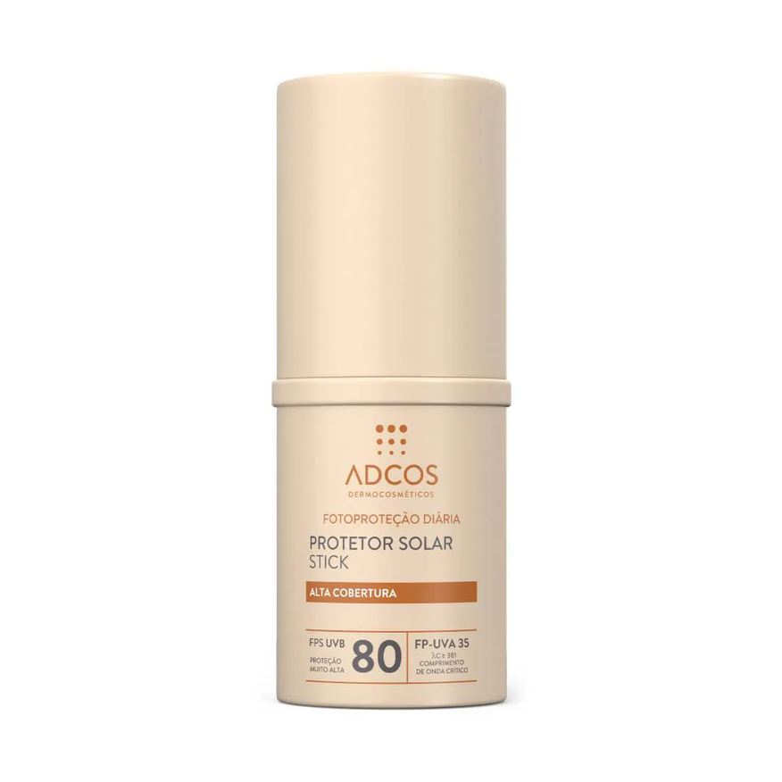 Adcos Protetor Solar com Cor Stick Fps80 Pecan