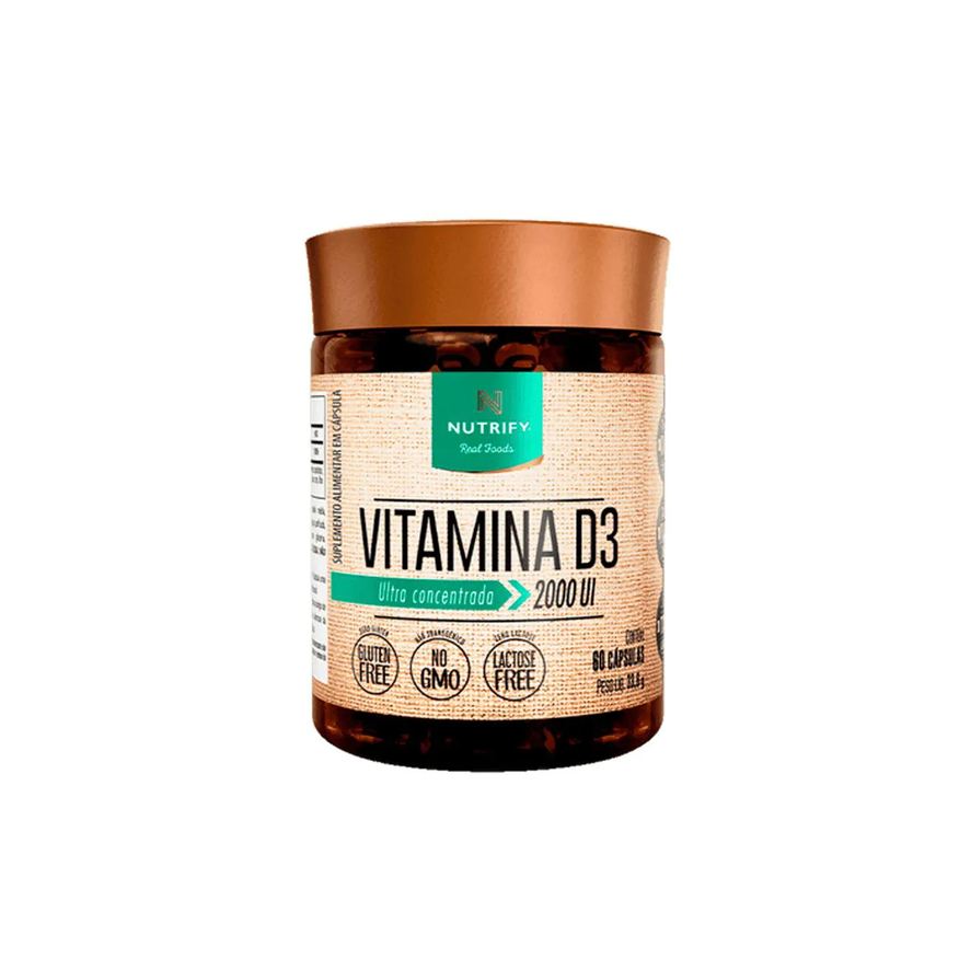 Nutrify Vitamina D3 2.000Ui, Ultra Concentrado 60 Cápsulas