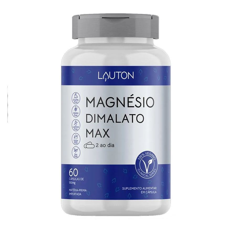 Lauton Magnésio Dimalato Max 60 cápsulas