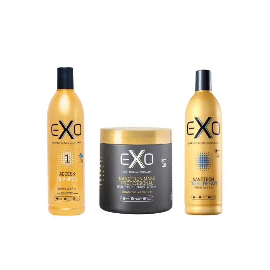 Exo Hair Kit Exoplastia Nanotrônica 500ml - Exo