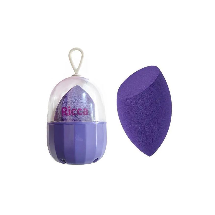 Ricca Esponja de Maquiagem com Estojo Portátil Starblender