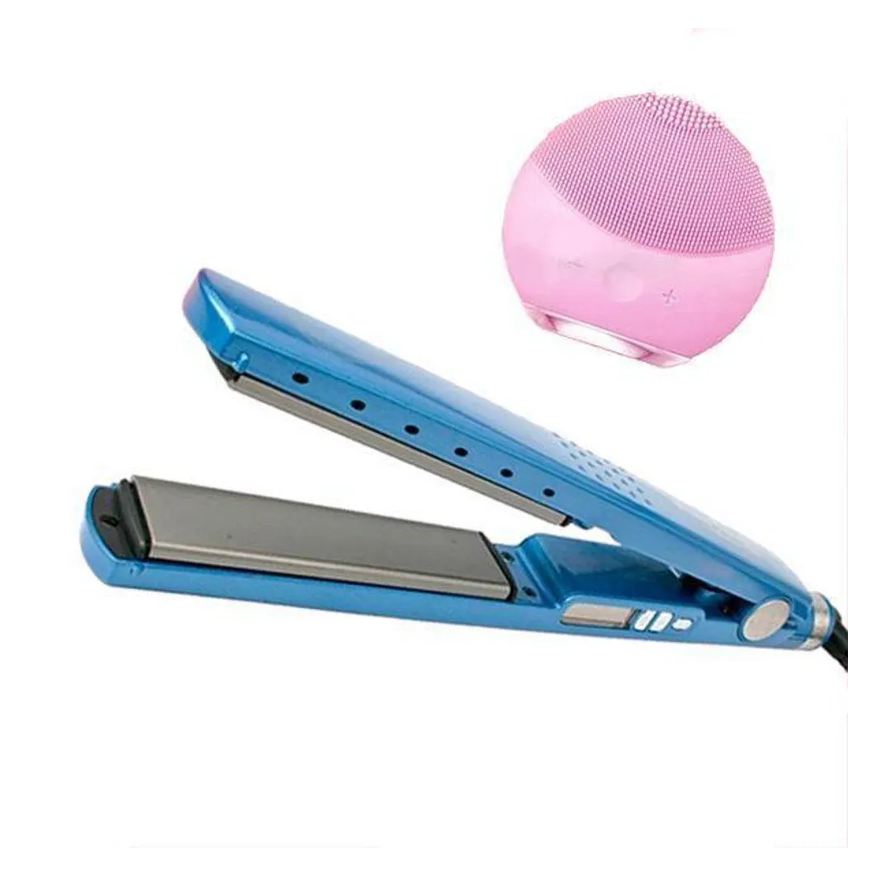 Smart Tech Kit 1 Prancha Nanotitanium + 1 Esponja Facial Rosa Bebê Nº31