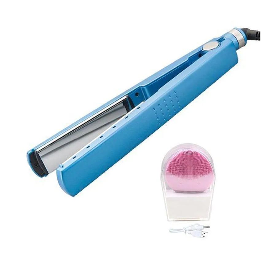 Smart Tech Kit 1 Prancha Nanotitanium + 1 Esponja Facial Rosa Bebê Nº36