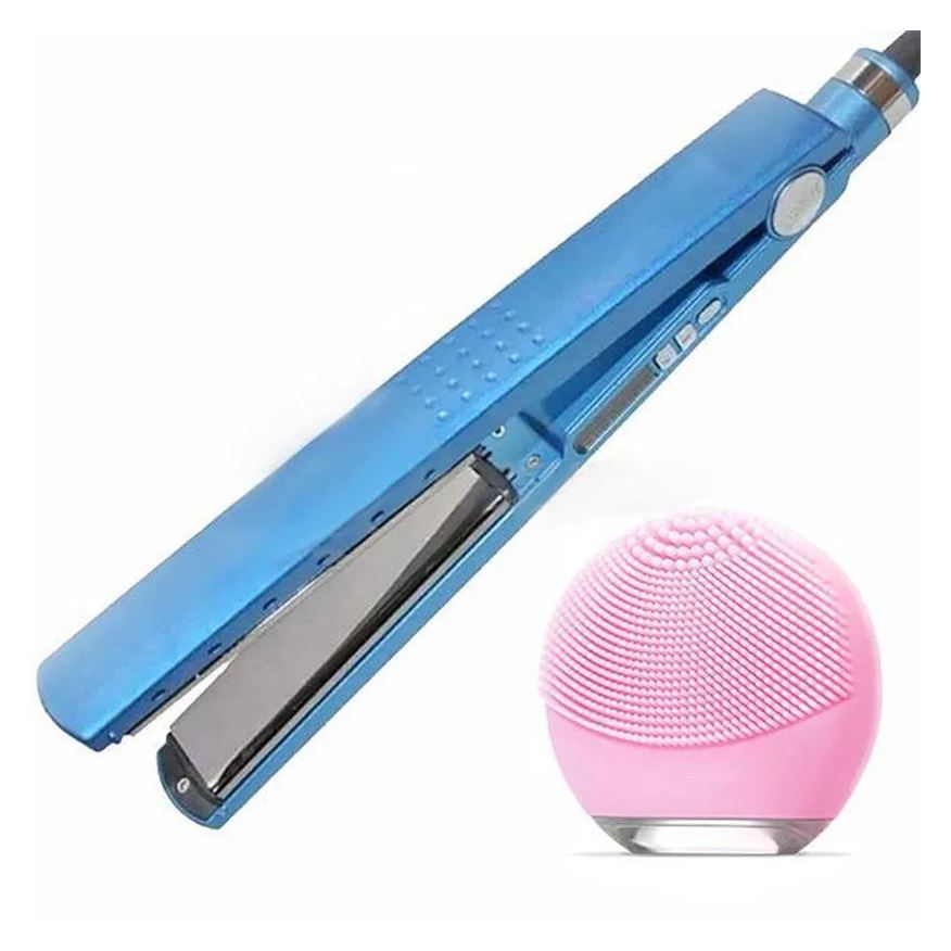 Smart Tech Kit 1 Prancha Nanotitanium + 1 Esponja Facial Rosa Bebê Nº4